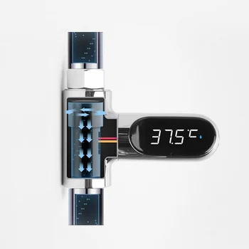 Nuevo LED Digital Termómetro de Baño Grifos de la Ducha de 360 Girar en Tiempo Real Monitor de Temperatura
