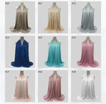 La magia de la Bufanda Jersey Hijabs Llanura Chal Suave Y Elasticidad Tipo Strech Chales Y Bufandas 10pcs/lote