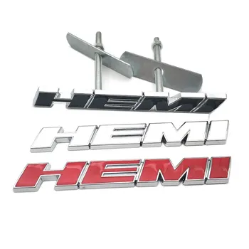 Rejilla frontal de Metal HEMI Logotipo Emblema de los Accesorios del Coche de la Parrilla Auto Insignia Para el Dodge Charger