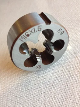 El envío libre de 1PC de la mano izquierda de la aleación de acero manual muere M16*1.0/1.5/2.0 mm para el procesamiento de hilos de metal de la pieza de trabajo