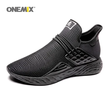 Onemix Hombres Zapatillas Para Hombres Botas de Malla Transpirable Diseñador de Jogging Zapatillas de Deporte al aire libre para Caminar Formadores de Más Tamaño