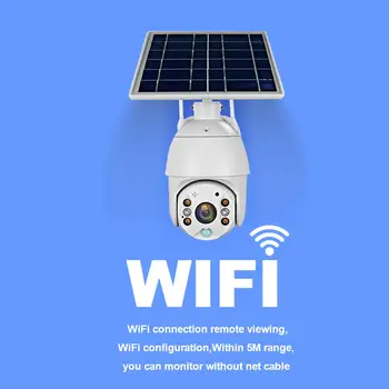 ZGWANG 1080p HD de la Cámara IP de WIFI versión Shell Solar de la Cámara de Seguridad al aire libre de Interior de Seguridad con Panel Solar