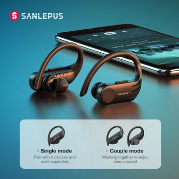 SANLEPUS B1 de la Pantalla Led de Bluetooth de los Auriculares Auriculares Inalámbricos TWS Auriculares Estéreo Deporte Gaming Headset Para Xiaomi Huawei iPhone