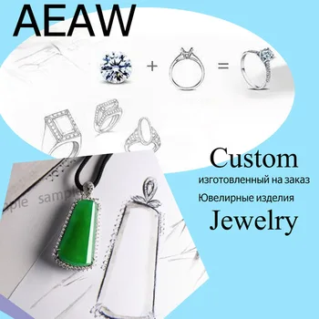 Personalizar el Moissanite joyas -anillo, colgante, pulsera, pendiente