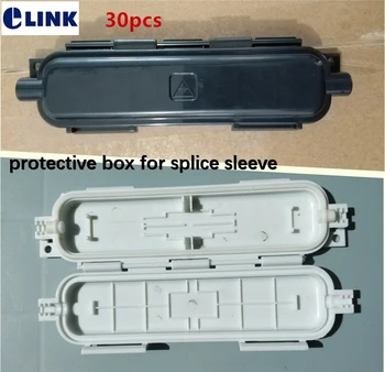 30pcs fibra de protección de la caja impermeable de fibra SC adaptador para ftth, cable rectangular tipo ABS tubo de fibra óptica de la carcasa de la fábrica ELINK