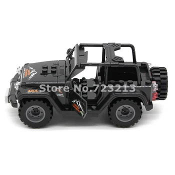 1pcs Negro de Coche Jeep Accesorios MOC SWAT de la Ciudad de Bloques de Construcción Militar Modelo de Ladrillo Kits Educativos Juguetes para los Niños