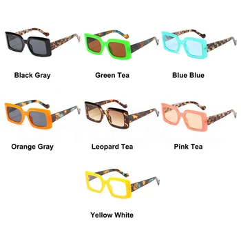 GAOOZE Rectángulo de Gafas de sol de las Mujeres de Moda de la PC Anti-reflejos de las Gafas Pequeñas Gafas de montura de Gafas de sol de Moda de Hombre LXD507