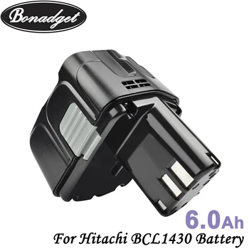 Bonadget BCL1430 14.4 V 6000mAh batería de Li-ion Batería Para Hitachi BCL1430 CJ14DL DH14DL EBL1430 BCL1430 BCL1415 Herramientas de Poder de la Batería