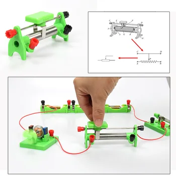 Circuito básico de Electricidad y Magnetismo Kit de Aprendizaje de la Física Sida, la Educación de los Niños de Juguete de Bloques de Kit de Juguete divertido Física Desarrollo de Juguete