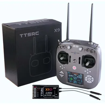 Más reciente TTSRC X9 Control Remoto 2.4 G 9CH Transmisor Receptor R9D para Avión RC