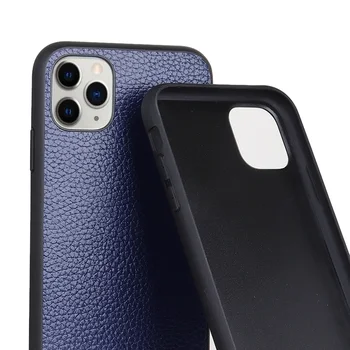 De lujo de Cuero Genuino Ultra Delgada Anti-knock Caso Para el iPhone 11 12 Max Pro XS SE2 2020 XR X Lindo Pepple de Teléfono de los Accesorios de la Cubierta