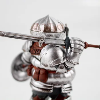 10cm Almas Oscuras de la Figura de Acción Héroe de Lordran Siegmeyer con Espada, Escudo Blindado Caballero de Coleccionables, Juguetes de modelos