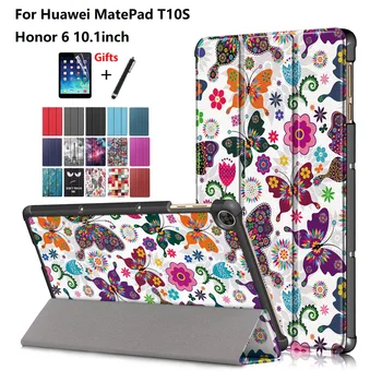 Caso para Huawei AGS3-AL09HN AGS3-W09HN Tableta Ligera Inteligente Magnético de la Tapa para Huawei MatePad T10S Honor 6 10.1