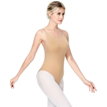 DYUAI de las Nuevas Mujeres Adultos Sexy Camisola Transparente Piel de Gimnasia Leotardo Chicas para Bailar Ballet Ropa interior Desnudo Leotardo para los Niños