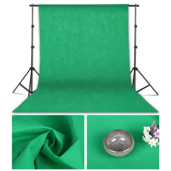1.6Mx2M/3M/4M Fotografía Estudio Fotográfico Simple Telón de Fondo de No-tejido de Color Sólido de Pantalla Verde Chromakey 10 de Tela de color