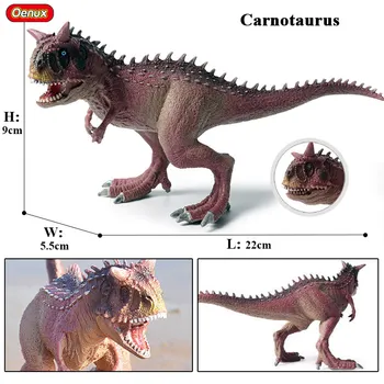Oenux Jurásico Carnívoros Carnotaurus Dinosaurio Boca Puede Abrir Modelo De Juguete De Los Dinosaurios Jurásicos Figura De Acción De Brinquedo Para Niño De Regalo
