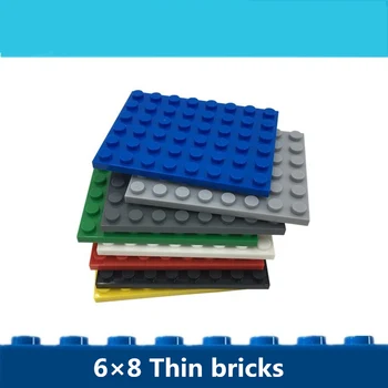 100g/lote de Bloques de Construcción de las Partículas Pequeñas Piezas de 6*8 Accesorios Compatibles con la conocida marca de bloques de juguetes legggo figuras