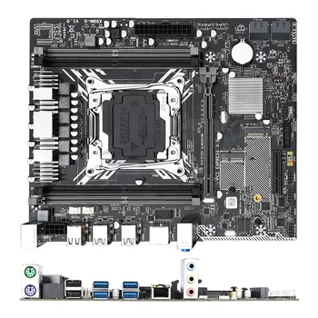 Placa madre X99 conjunto con Xeon E5 2630L V3 LGA2011-3 CPU 2 X 8GB =16 GB DDR4 2133MHz memoria NVME M. 2 ranura Seis de cobre tubo enfriador de