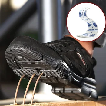 Los hombres de la Seguridad de los Zapatos de Cuero Botas de Trabajo Anti-aplastamiento Anti-perforación de Zapatos de Trabajo Indestructible de Invierno, Botas Con Puntera de Acero