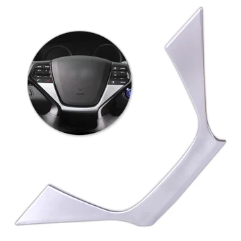 Interior del coche Cromado Volante Cubierta del Panel de la Insignia de Recorte de Ajuste Para Hyundai Sonata / i45 (LF) 2016 2017 Forma Actual