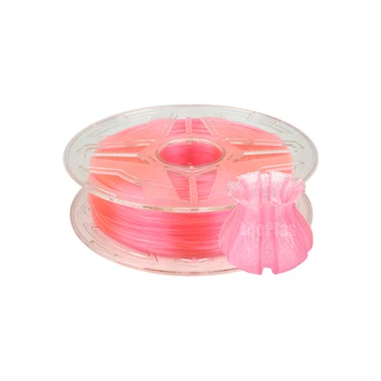 LeoPlas 1 kg 1,75 mm Transparente, Translúcido, Transparente de color Rosa PLA Filamento Para Impresora 3D de Consumibles de Impresión de Suministro de Material Plástico