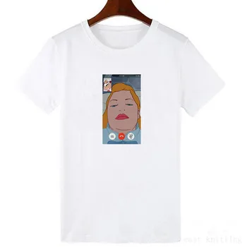 La princesa y el Príncipe Impresión del Patrón de la Mujer T-camisa de Verano de Manga Corta de la Camiseta O-cuello de la Camiseta