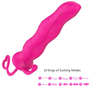 VATINE Forma la Lengua de los Juguetes Sexuales Para Adultos Consolador Vibrador Para la Mujer de la Vagina Toyes Butt Plug Masturbador Íntimo Bienes Plug Anal