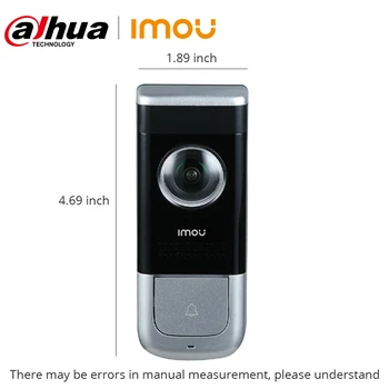 Dahua Imou Cable de Vídeo Timbre de la puerta de 1080P Con PIR de Detección de la Noche de la Visión De 140 Grados de Amplio Ángulo de visión Hablar de Dos vías Timbre de la puerta