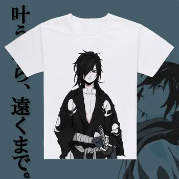 Alta Q Unisex Anime Cos DORORO Algodón Casual T-Shirt Camiseta Top Japón Impresión de Losse Transpirable Camiseta Camiseta