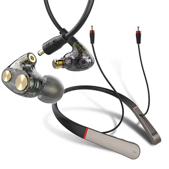 La diadema de los Auriculares Bluetooth del Monitor de Auriculares Híbrido Multi-controlador de la armadura dinámica Inalámbrico Auricular Hi-Res Cable DJ Auricular de alta fidelidad