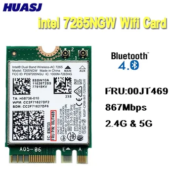Huasj nuevo para Intel 7265NGW FRU:00JT469 7265ac BT4.0 WiFi Tarjeta de Red para T450 X250 T550 W450 L450 E450 G70-80 Yoga14