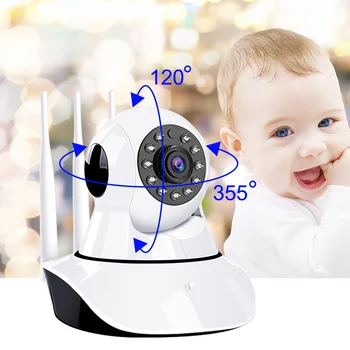 Cámara IP 1080P Seguridad Inalámbrica para el Hogar de la Cámara de Vigilancia de la Cámara de Wifi de la Visión Nocturna del CCTV de la Cámara de 2mp Bebé del Monitor de la cámara ip en la nube