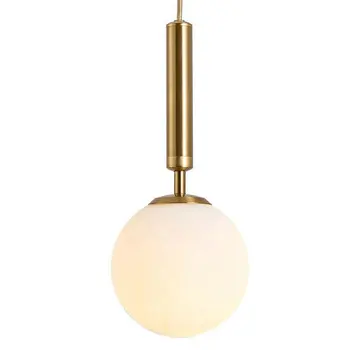 Minimalista Moderno LED lámpara Colgante con Cristal Redondo de la Pantalla para el Dormitorio Comedor Sala de estar Restaurante Contador de Decoración Nórdica
