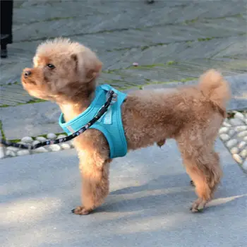 Perro Anti-Pull de Malla Transpirable en el Pecho No Tire de la Seguridad de sus Mascotas Reflexivo Ajustable Suave para Medianos y Pequeños Perros