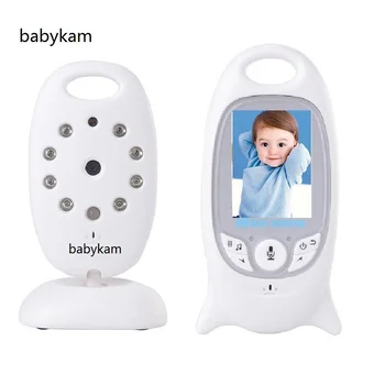 601 vigila bebes bebé de la cámara de 2,0 pulgadas de pantalla LCD de llorar a los bebés vigilabebe vb601 de INFRARROJOS de visión Nocturna de 8 canciones de Cuna Sensor de Temperatura 2 forma de hablar