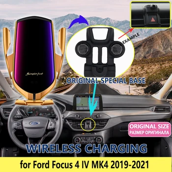 Coche Teléfono Móvil Titular para Ford Focus 4 IV MK4 2019 2020 2021 GPS soporte Soporte Soporte Giratorio Accesorios para el iphone Huawei