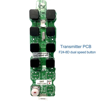 Telecontrol F24-8D F24-8 DE 8 single doble teclas de control remoto inalámbrico transmisor emisor de la placa de circuito del PWB para reemplazar la reparación