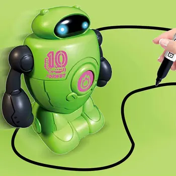 La Creatividad Inductivo Eléctrico Coche Robot De La Línea De La Magia Seguidor De La Pluma De Juguete Seguir Cualquier Línea Que Dibuje Los Regalos De Juguetes Educativos