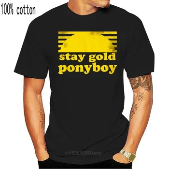 Camiseta De Los Hombres Stay Gold Ponyboy Los De Afuera De La Película El Libro De Las Mujeres T-Shirt