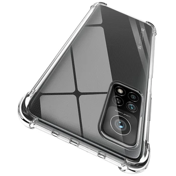 5-en-1 cajas del Teléfono+Cristal para Mi 10T Pro Caso Mi9 9Lite 9Se a prueba de Choques de la Cubierta de Silicona Mi 9T Pro Xiaomi Mi 10 T Caso Mi 10T Lite