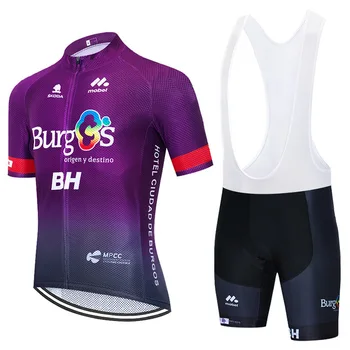 EQUIPO de cylcing desgaste de Burgos BH jersey 20D bicicleta pantalones de traje de los hombres de verano de secado rápido pro CICLISMO camisetas de Maillot y Culotte de Ropa