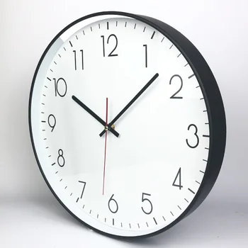 14 Pulgadas De Gran Reloj De Pared De La Sala De Estar Moderna De Metal Silenciosa Grandes Relojes De Pared Relojes De La Decoración Del Hogar, Cocina Horloge Mural De Regalo D087