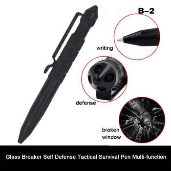 Tactical Pen Defensa personal Armas de Vidrio Separador de Aleación de Aluminio de la EDC Herramienta Kit de Supervivencia al aire libre Multifuncional Kit de Emergencia
