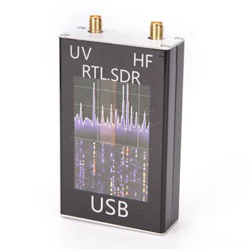 Jamón Receptor de Radio 100KHz-1.7 GHz completo de la Banda UV HF RTL-SDR USB Sintonizador Receptor USB dongle con RTL2832u R820t2 Ham Radio RTL SDR