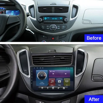 Radio de coche para Chevrolet TRAX-2016 9 Pulgadas Android 9.0 Autoradio con Bluetooth GPS de Navegación Estéreo de Audio USB SWC 4G de RAM No 2Din