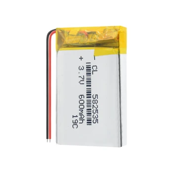 Suministro de litio de la batería de polímero de litio Recargable de la batería 582535 600 mah 3.7 V Para MP3 MP4 MP5 GPS PSP MEDIADOS de los Auriculares Bluetooth