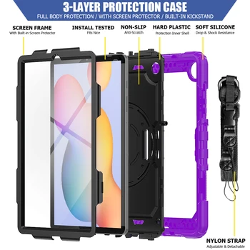 Rotación de 360 Pesado a prueba de Choques de la Tableta de Proteger la Cubierta Para Samsung Galaxy Tab S6 Lite 10.4