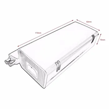 AC 100-240V Adaptador de fuente de Alimentación Cable del Cargador para X-BOX 360 Slim Ideal de Reemplazo Cargador Con Indicador LED Luz de Enchufe de la UE