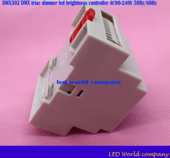Envío gratis DMX302 DMX triac brillo del led controlador de AC90-240V 50Hz/60Hz de alta tensión 3 canales 1A/canal