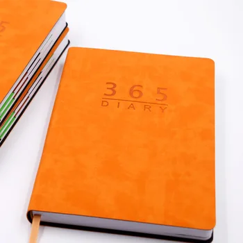 Agenda 2021 A5 Diario en idioma inglés de Cuero de la cubierta suave de Notebook 362 páginas de Planificador de 2021